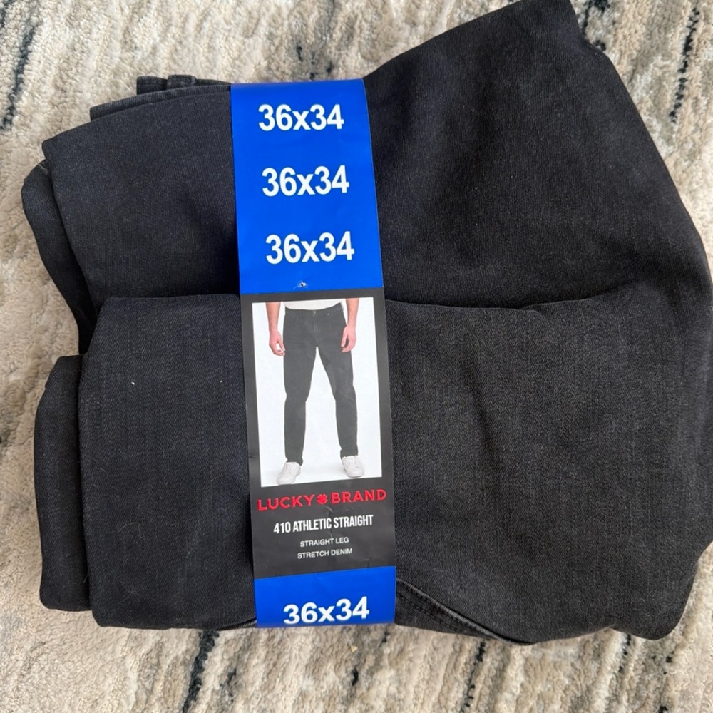 Lucky Brand Lucky Men's 410 Jean Size 36x34 Black - Picture 2 of 3